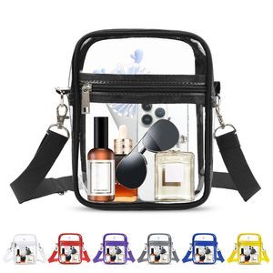 Clear Crossbody Bag Stadium Aroved See Through Purse Handbag, Small See >:(